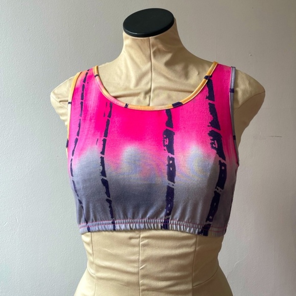 True Rock Tie Dye Design Bralette Top size M